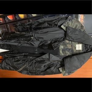 Brand New SAM Black Camouflage Rain Jacket